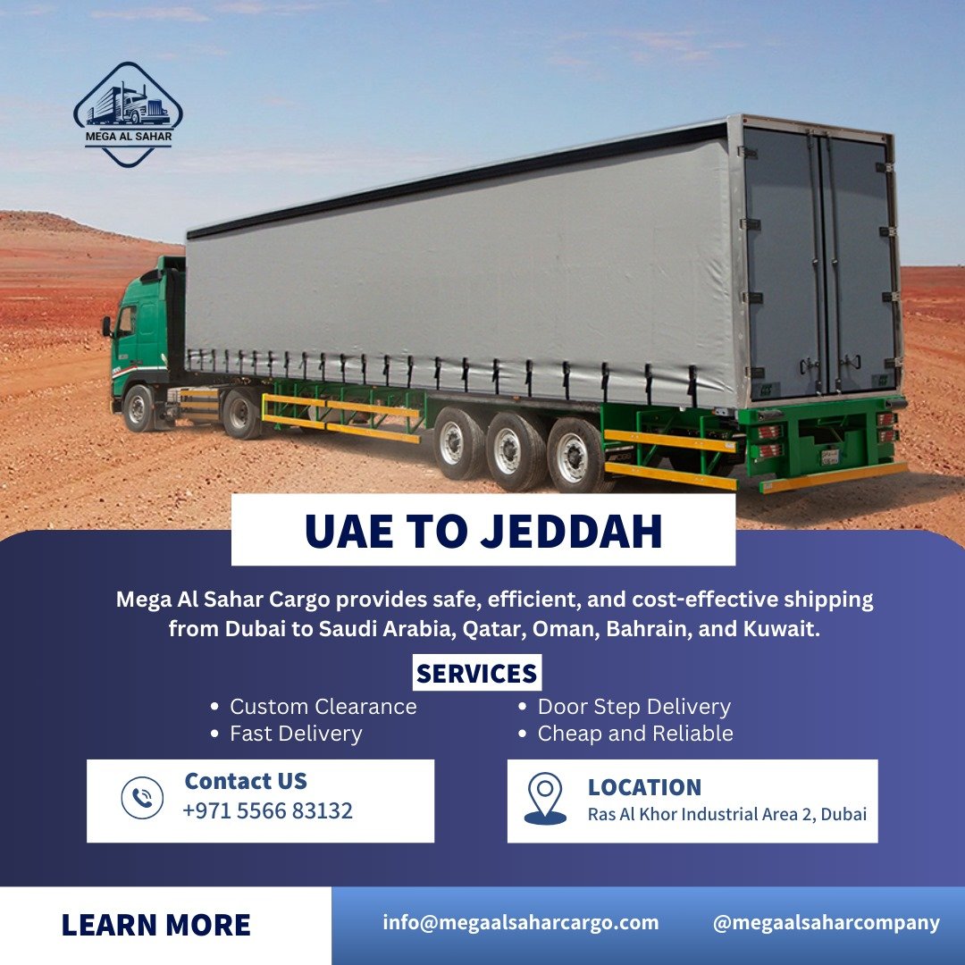 Cargo from UAE To Jeddah Dubai