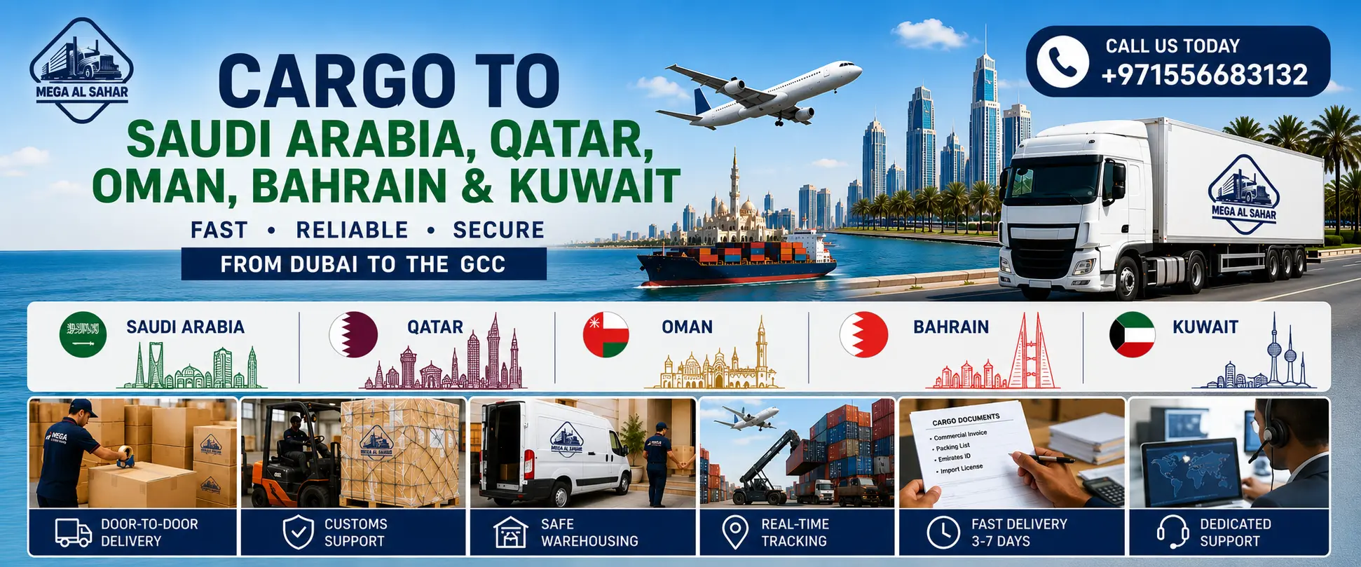 Cargo cost from Dubai to Riyadh