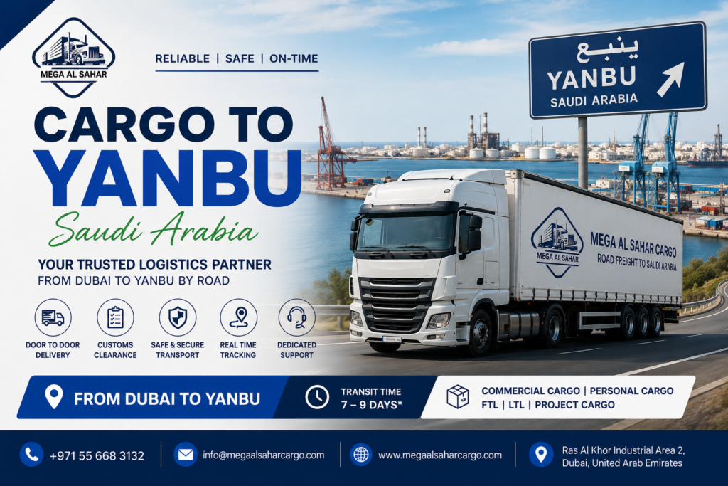 Cargo to Yanbu